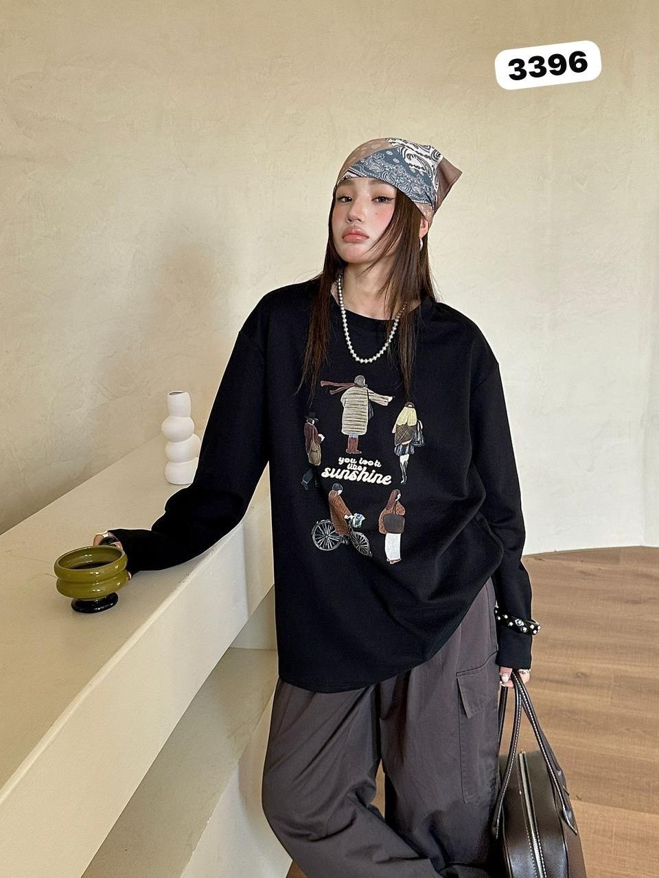 повседневный свитшот,футболка оверсайз женская корея,корейская мода,женская футболка с длинными рукавами,одежда в корейском стиле