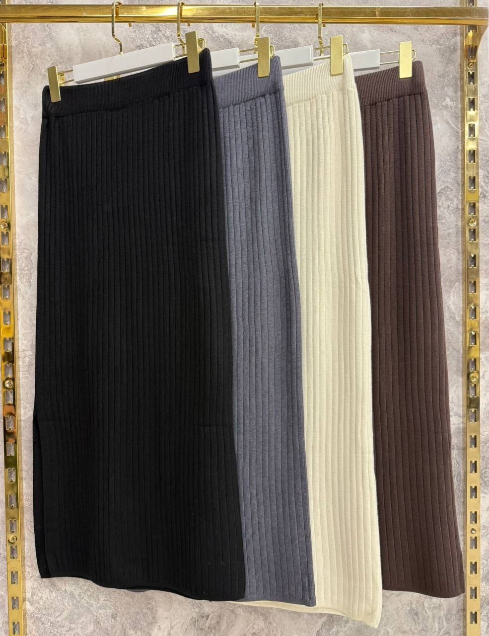 женская трикотажная юбка средней длины,трикотажная юбка,женская вязаная юбка,вязаная юбка миди,юбка средней длины