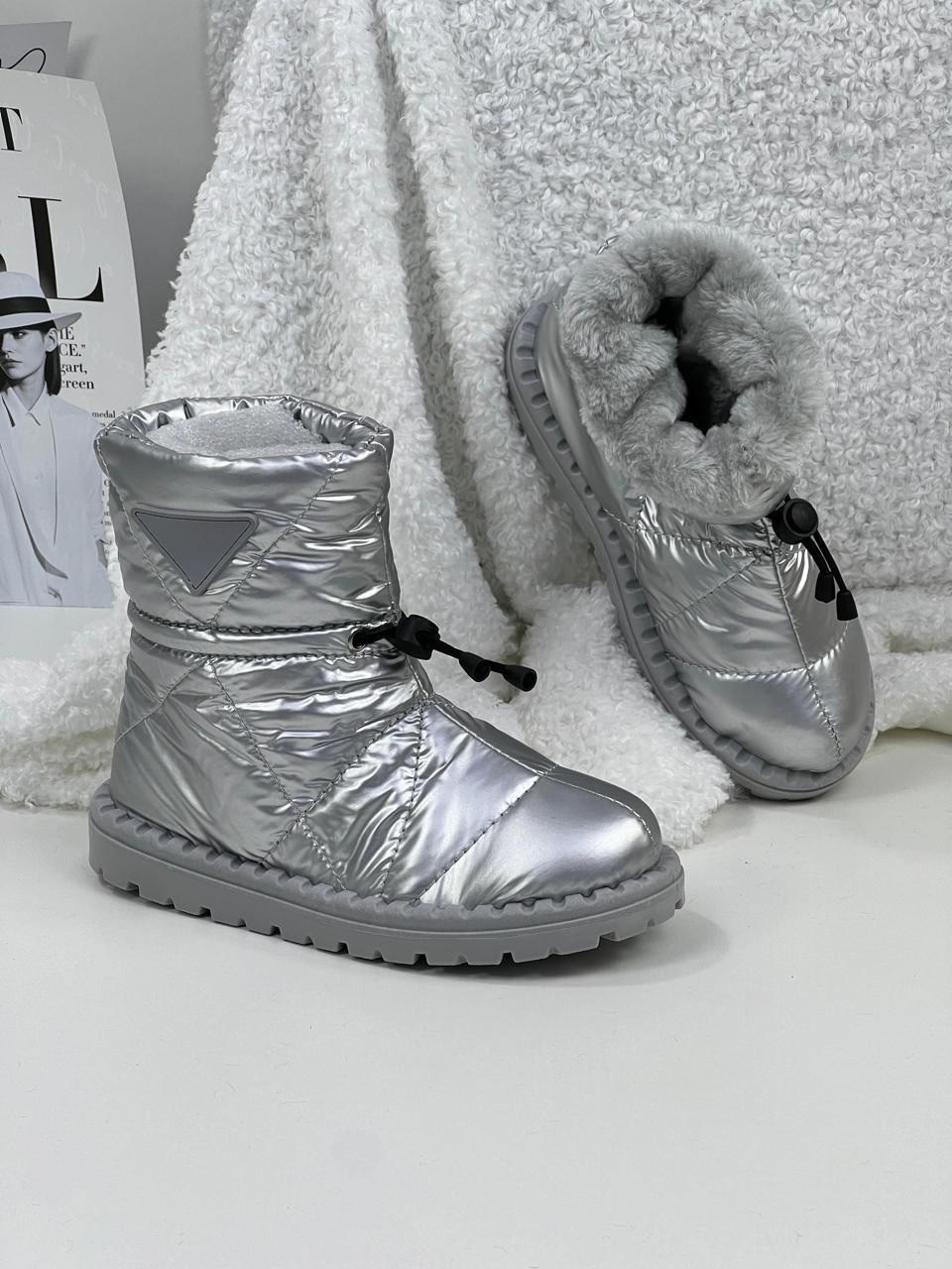 дутики женские,дутики серебристые, дутики,серебряные дутики,дутики женские зимние