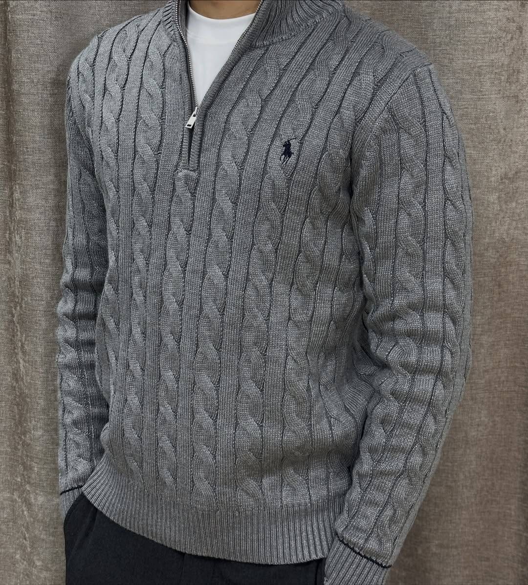 свитер ральф лорен мужской,ralph lauren sweater,серый джемпер,свитера мужская,кофта мужская