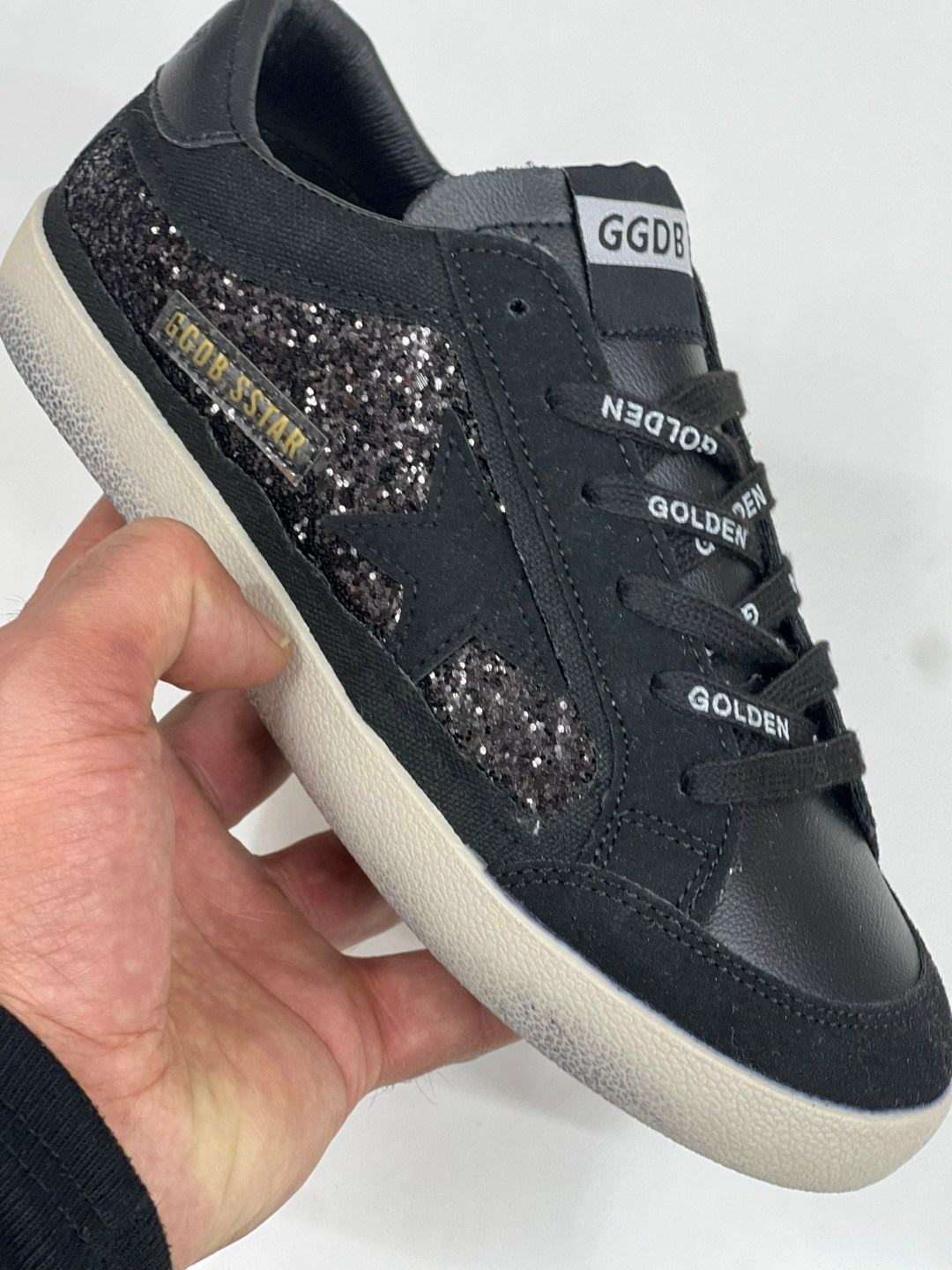 golden goose кеды блестящие черные,golden goose кроссовки,,golden goose чёрные кроссовки,кеды golden goose