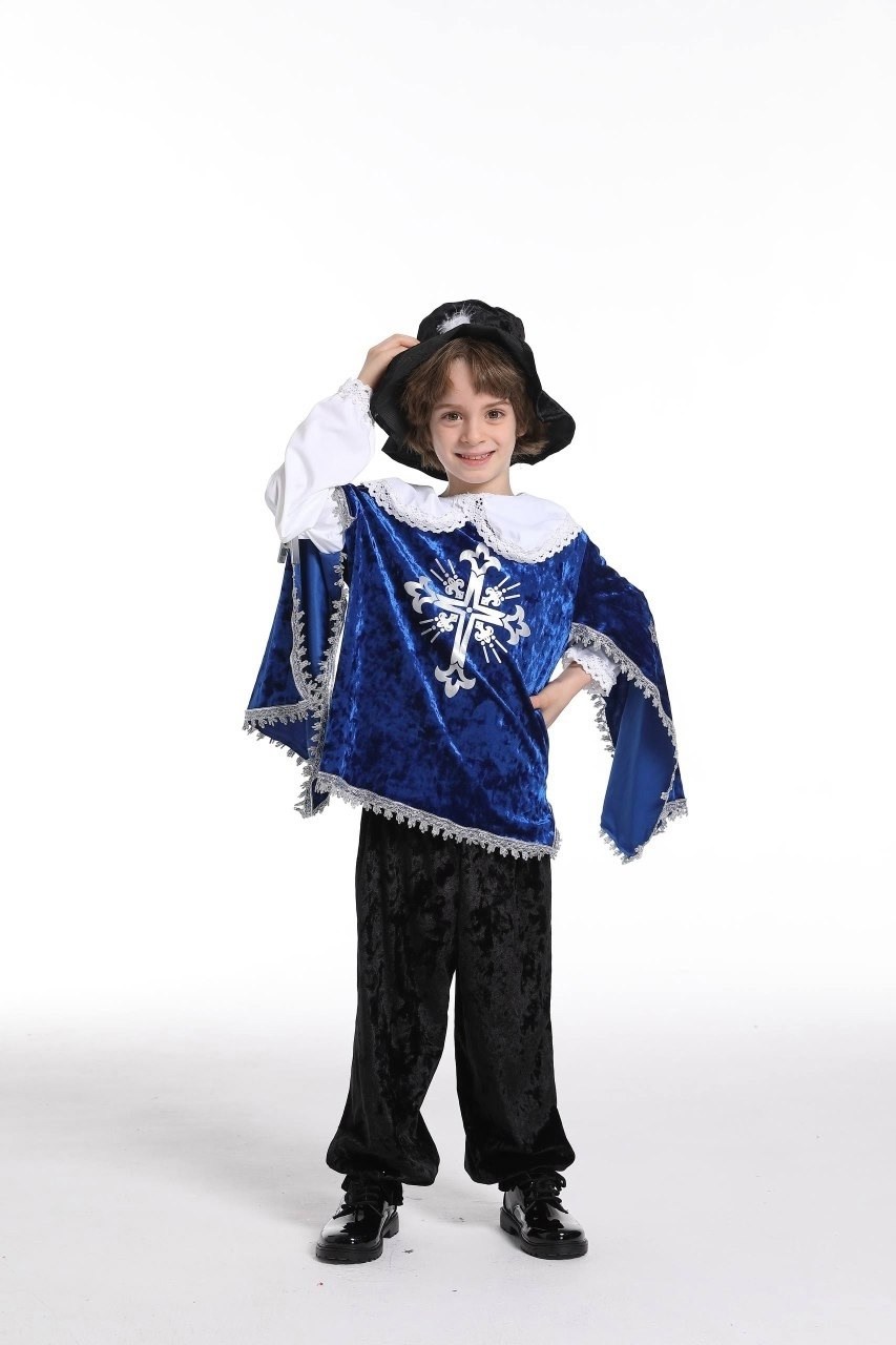 карнавальный костюм мушкетер синий 7003 батик,костюм мушкетера карнавалия,карнавальные костюмы,мушкетер костюм,карнавальный костюм мушкетер