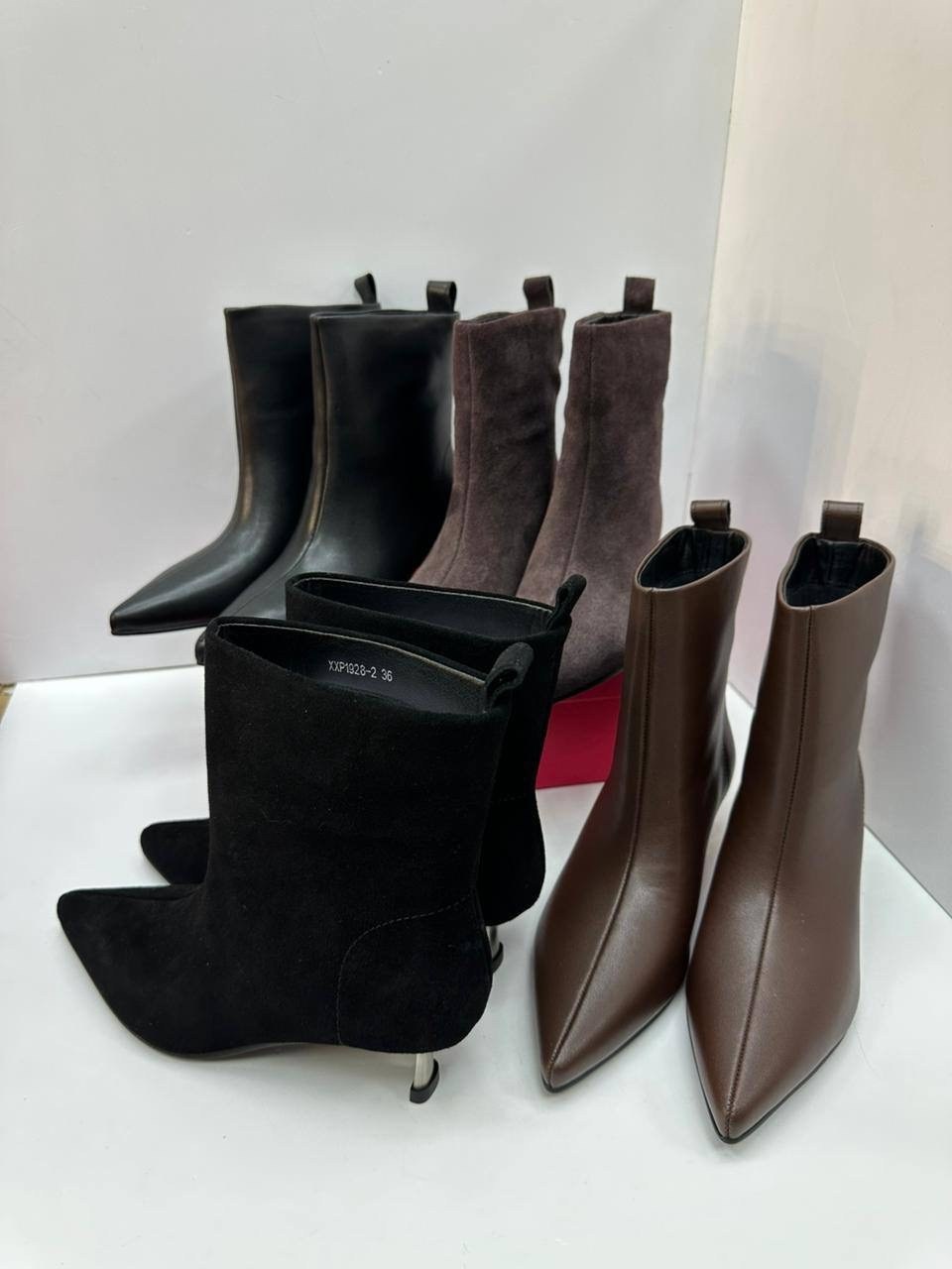 ботильоны женские,,модные ботильоны,женские ботильоны с острым носком,короткие сапоги
