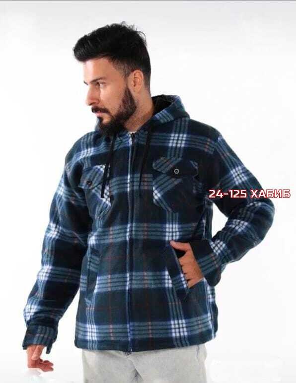 рубашка мужская с капюшоном,утепленная рубашка,рубашка мужская теплая,рубашка теплая на флисе,куртка рубашка