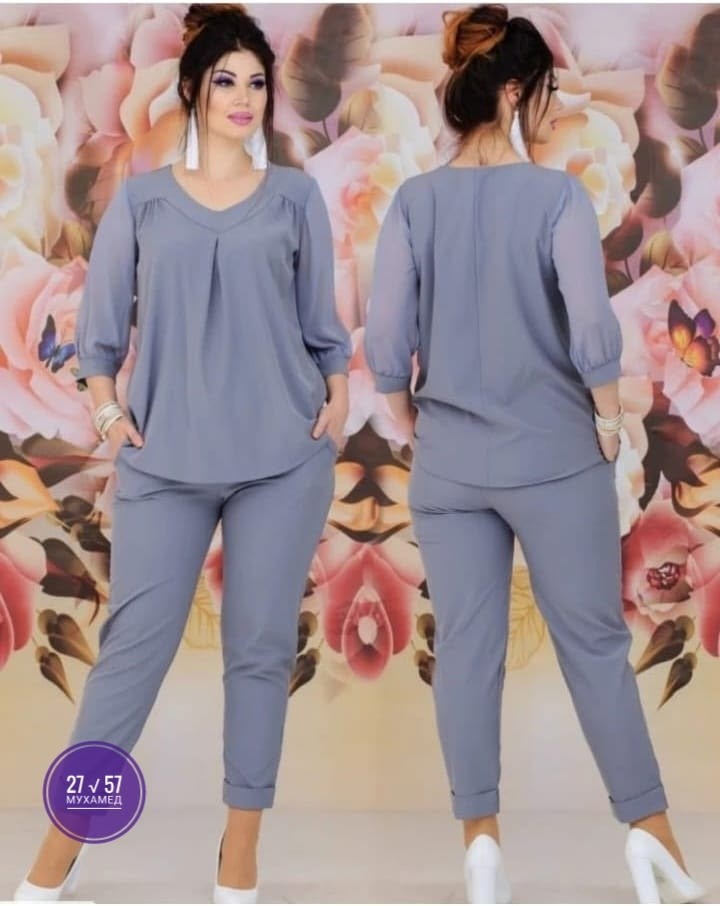 женские костюмы больших размеров,костюм с брюками,брючный комплект,летние костюмы,нарядный брючный костюм