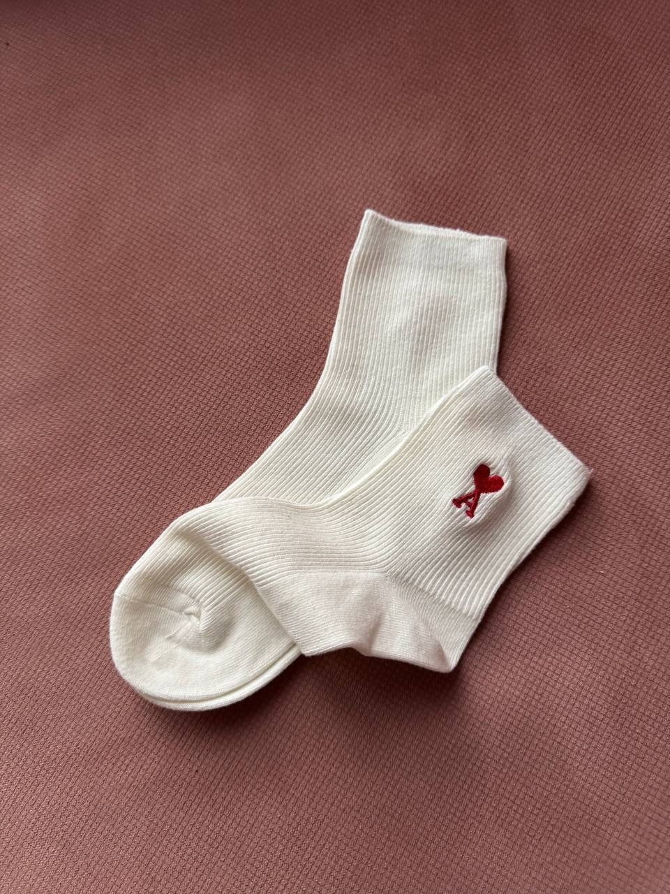 носки женские белые amigobs,носки женское,хлопковые носки женские,короткие носки,носки с сердечками