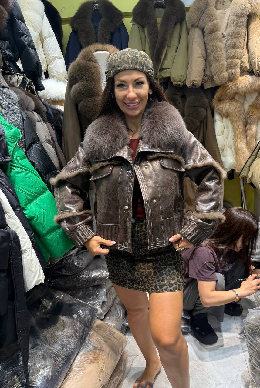 куртка кожаная с мехом,куртка с мехом,куртка с натуральный мехом,куртка с натуральным мехом женская,куртка женская с мехом