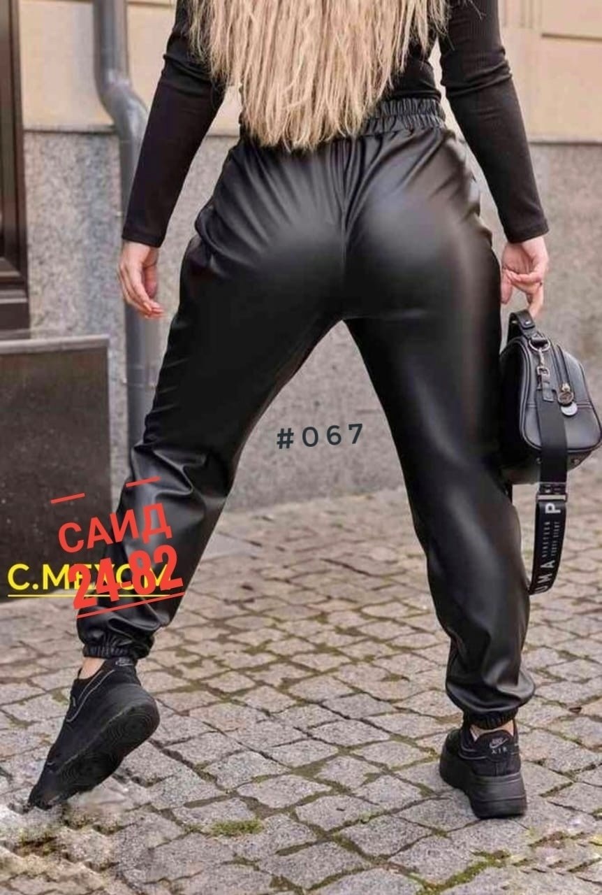 кожаные штаны женские,женские кожаные брюки,штаны из экокожи,брюки из экокожи,брюки кожаные женские штаны из экокожи с высокой
