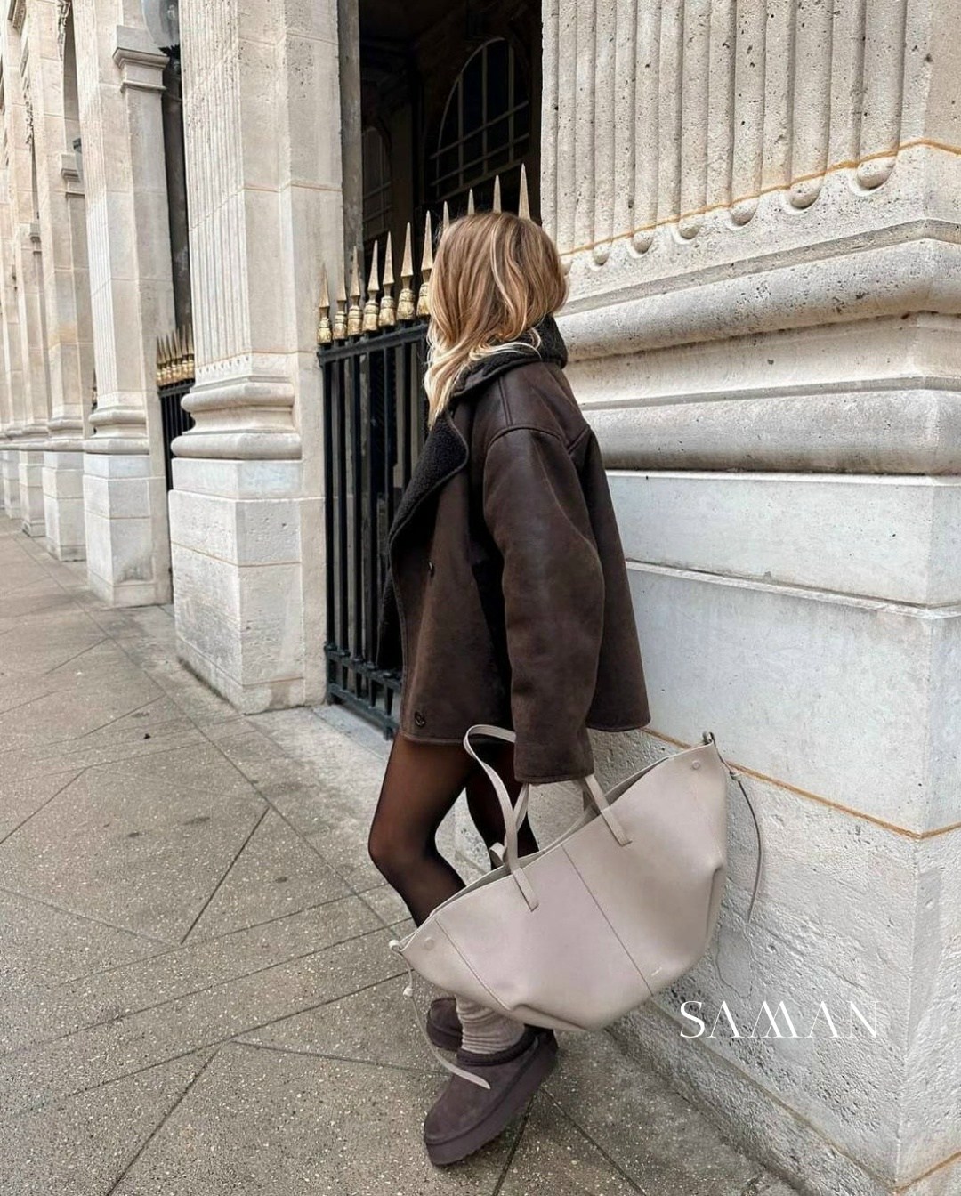 дубленка оверсайз,дубленка авиатор короткая оверсайз,куртка стильная,модные образы