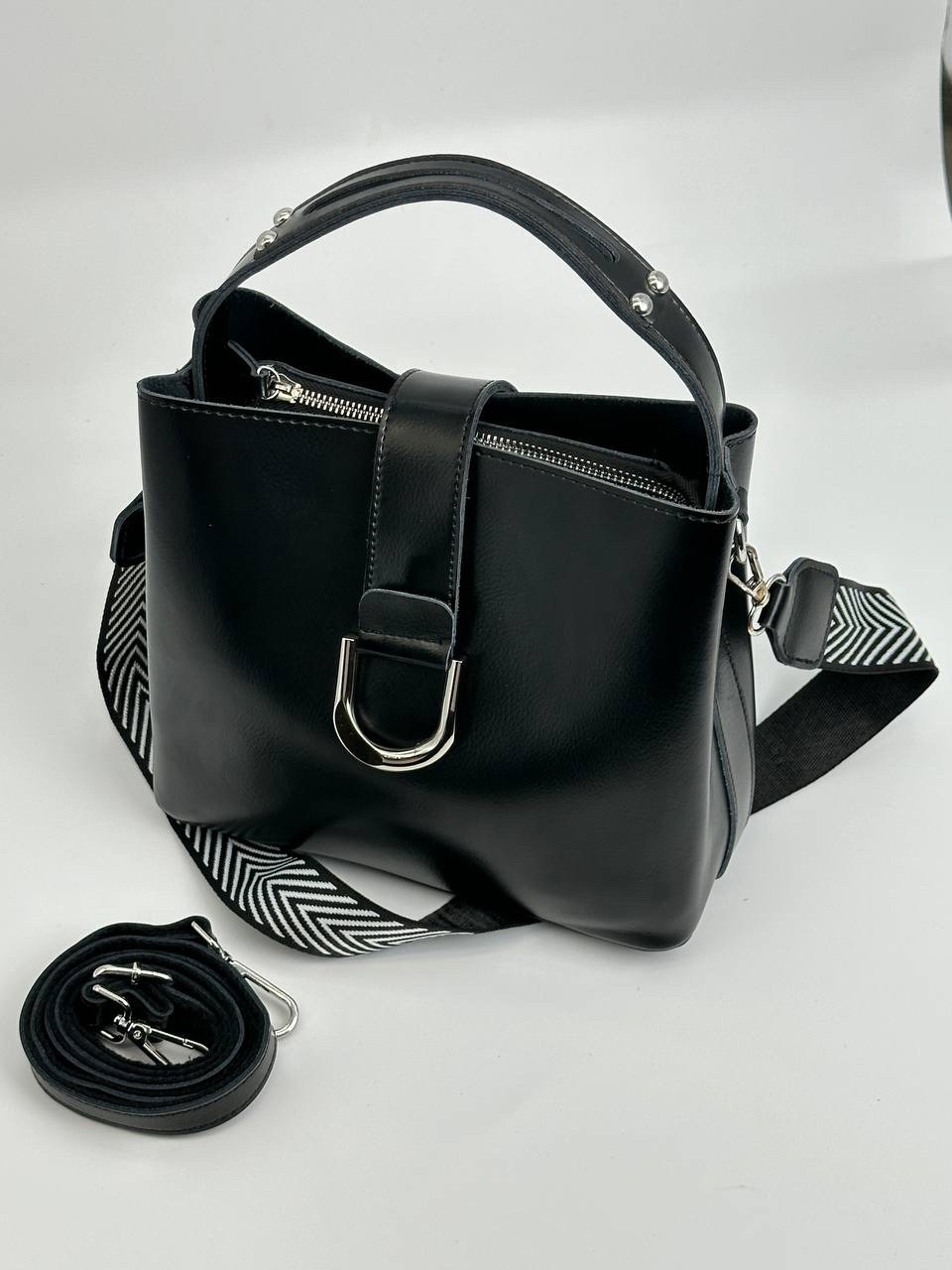 сумка,женская кожаная сумка,женская кожаная сумка 77-220 блек,женская сумка,сумка женская черная