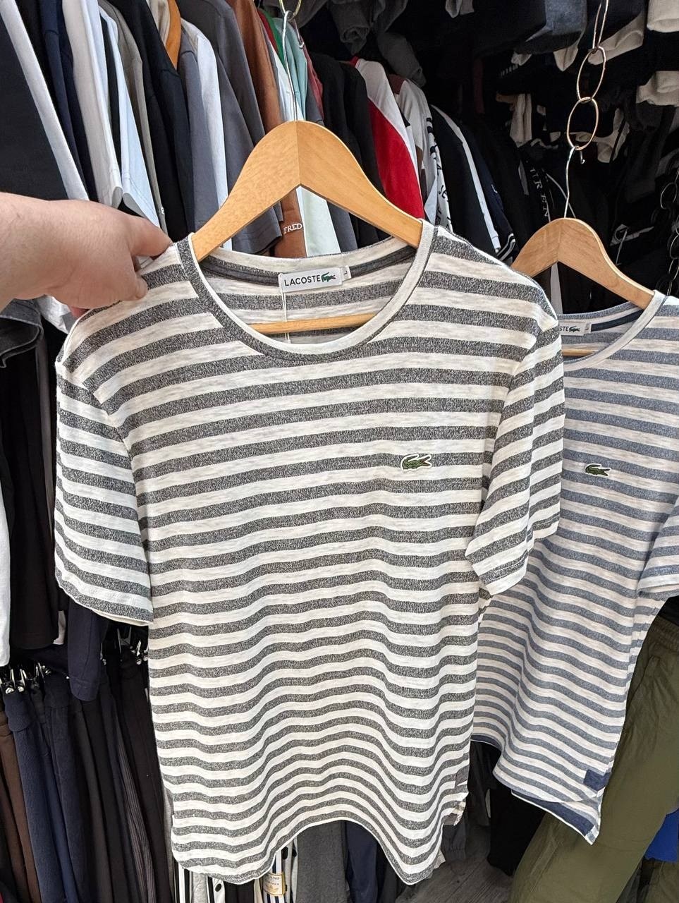 мужские футболки lacoste,полосатая футболка мужская lacoste,универсальные футболки,футболка lacoste,футболка lacoste stripe