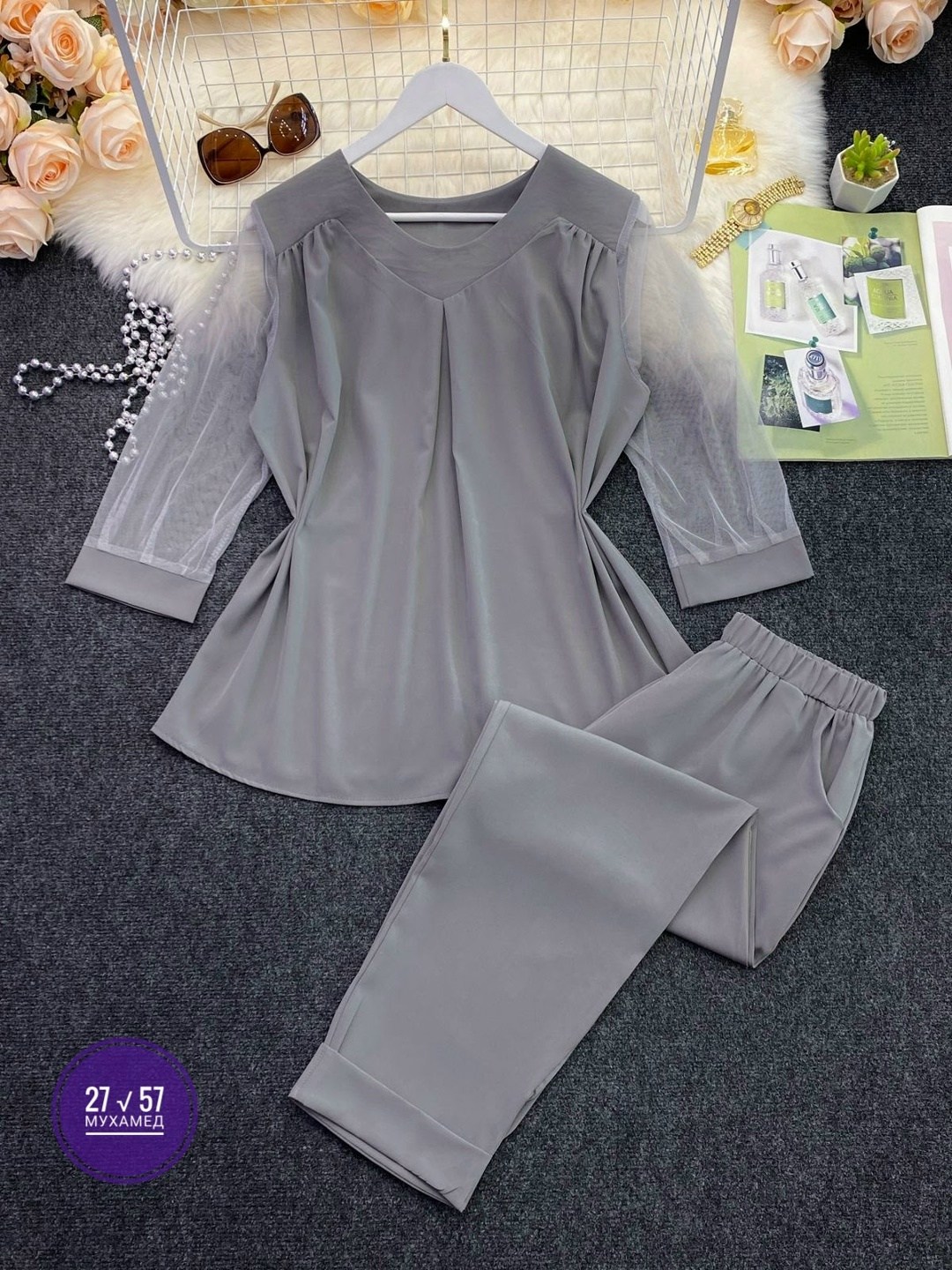 женские костюмы больших размеров,костюм с брюками,брючный комплект,летние костюмы,нарядный брючный костюм