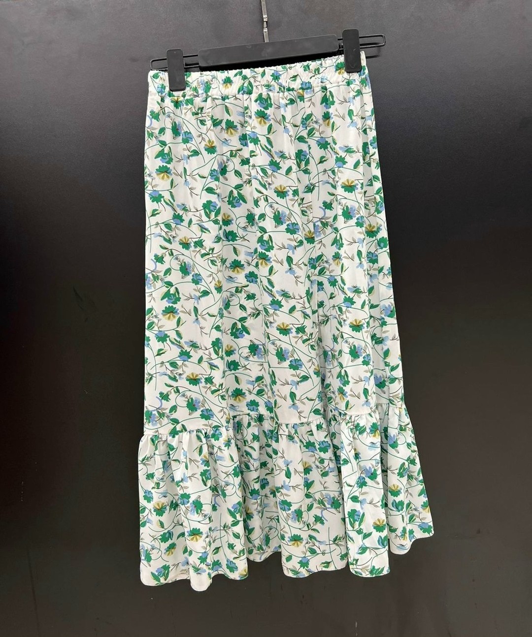 юбка,женская юбка,юбка с цветочным принтом,юбка средней длины,юбка на лето