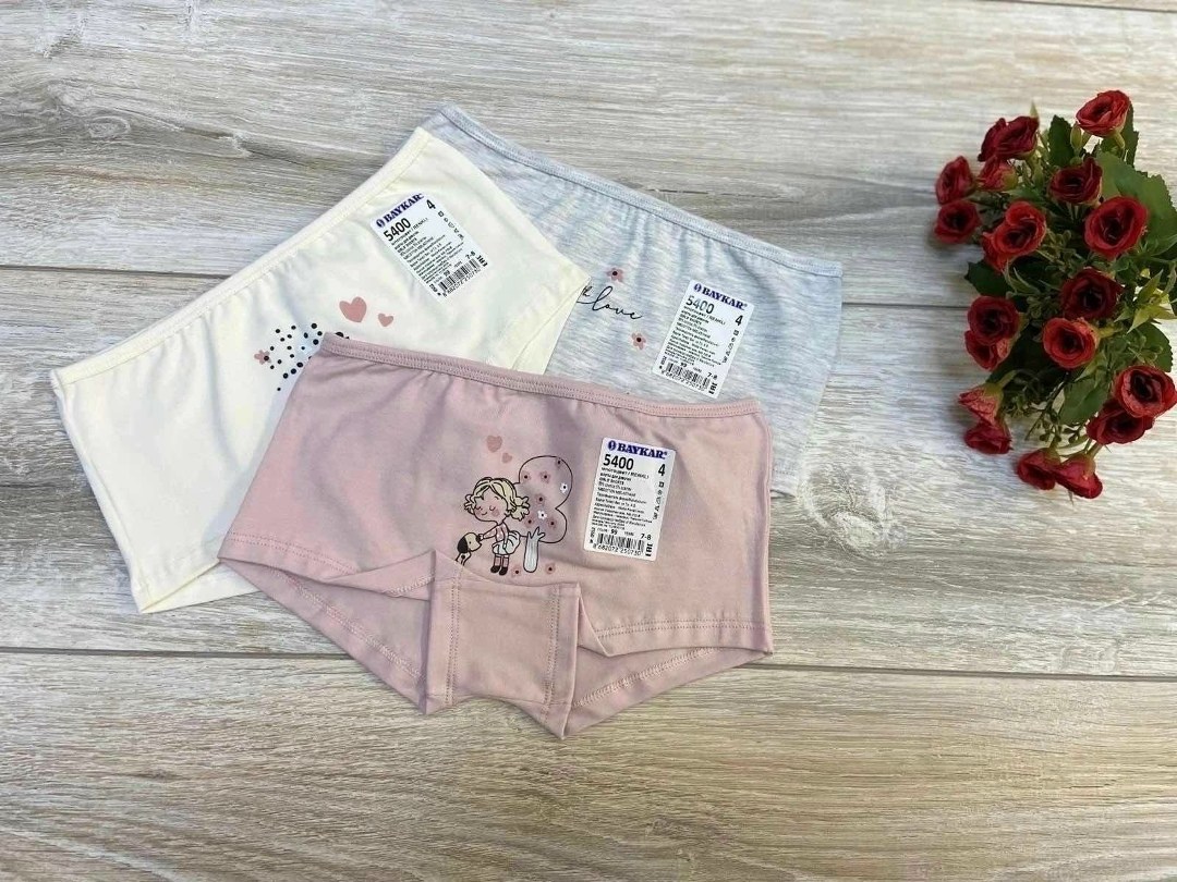 детское нижнее белье,комплект трусов слипы baykar для девочек,детские трусы,трусы для девочек,комплект трусов слипы baykar