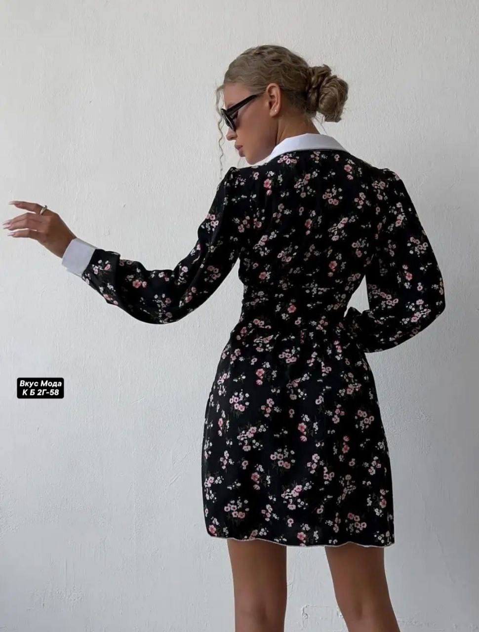 платье с белым воротничком,платье с воротником,платье,платье с белым воротником,платье с цветочками