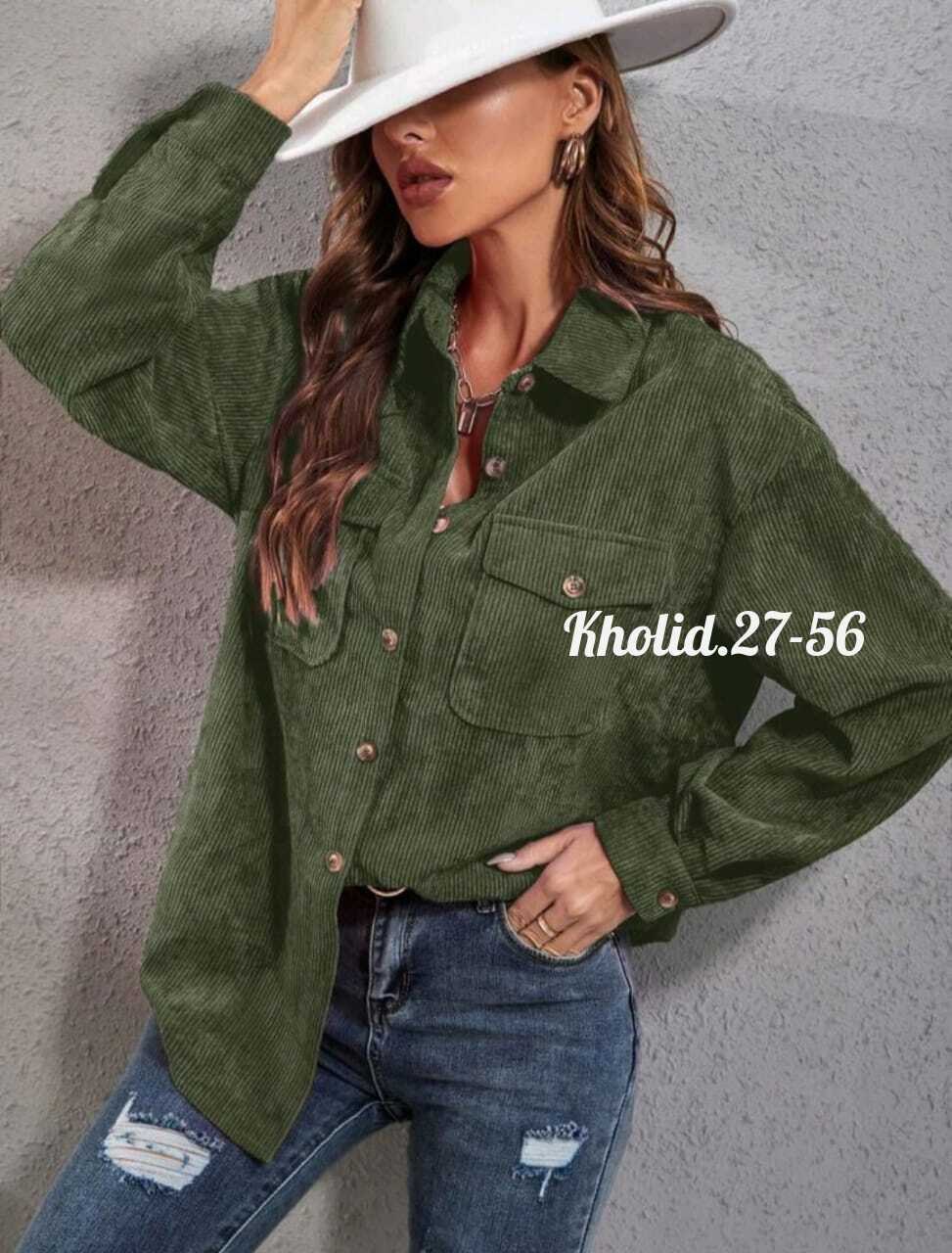 рубашка вельветовая женская,повседневная куртка,вельветовая рубашка,куртка модная,зеленая вельветовая куртка