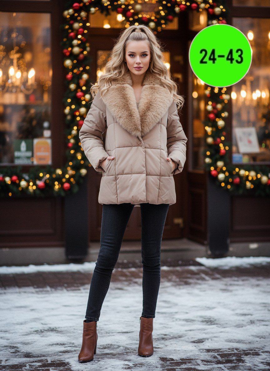 модные пуховики,женская зимняя куртка,куртка женская,пуховик бежевый,женские пуховики