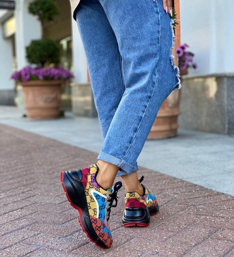 кроссовки женские gucci,кроссовки gucci,кроссовки гуччи зеленые,кроссовки гуччи разноцветные,кроссовки гуччи rhyton