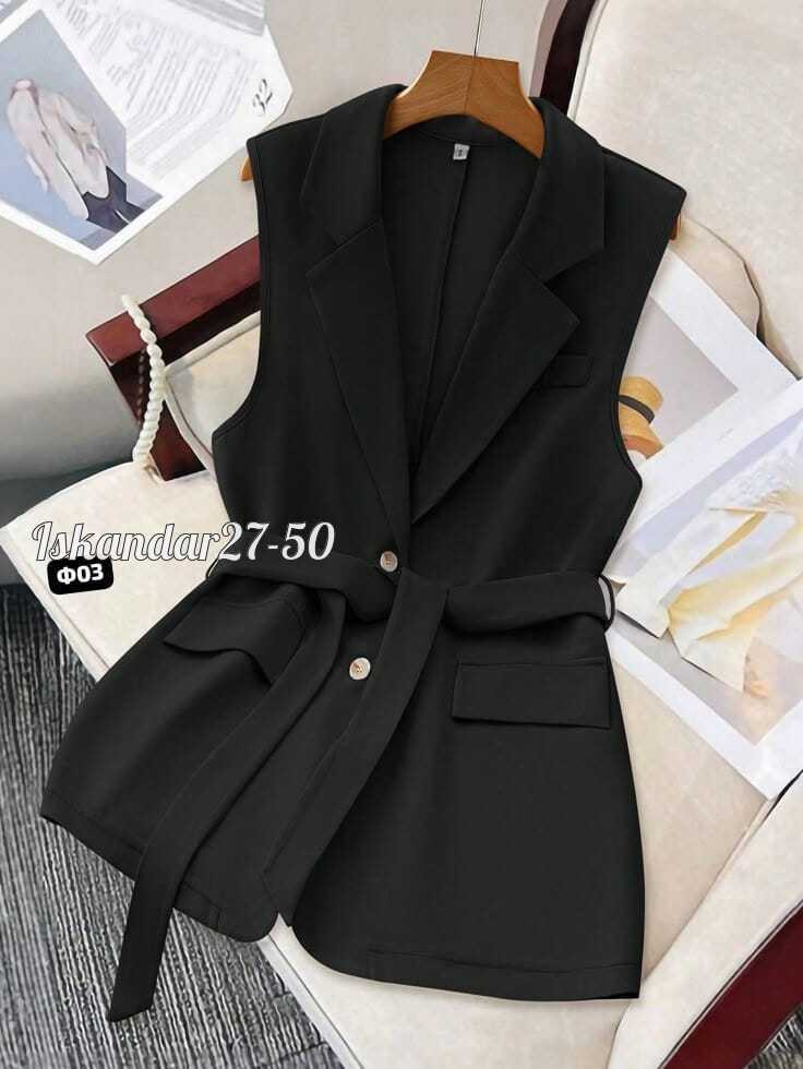 жилет женский,жилет черный женский удлиненный,удлиненный жилет,женская жилетка,жилет удлиненный женский