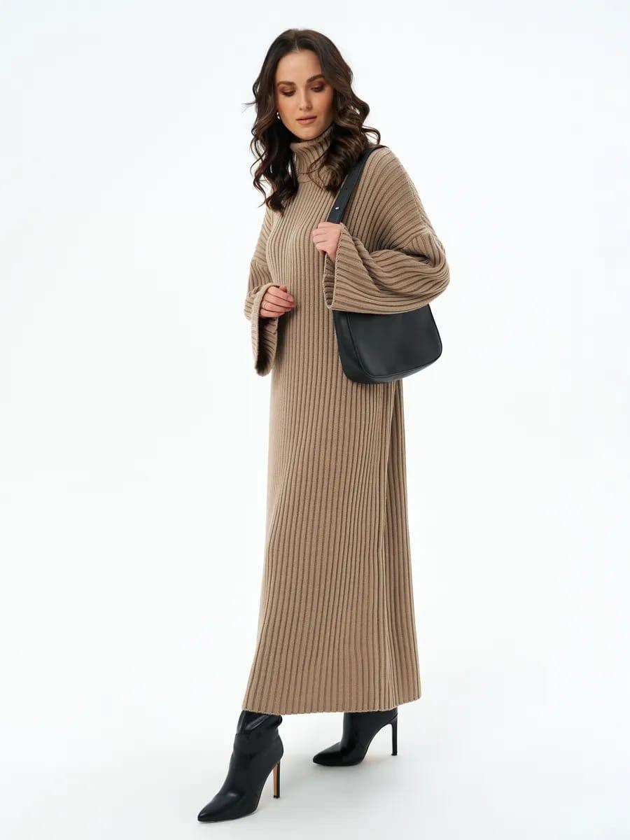 платье вязаное длинное трикотажное,платье вязаное длинное трикотажное зима,платье шерстяное,платье свободного кроя,вязаное платье