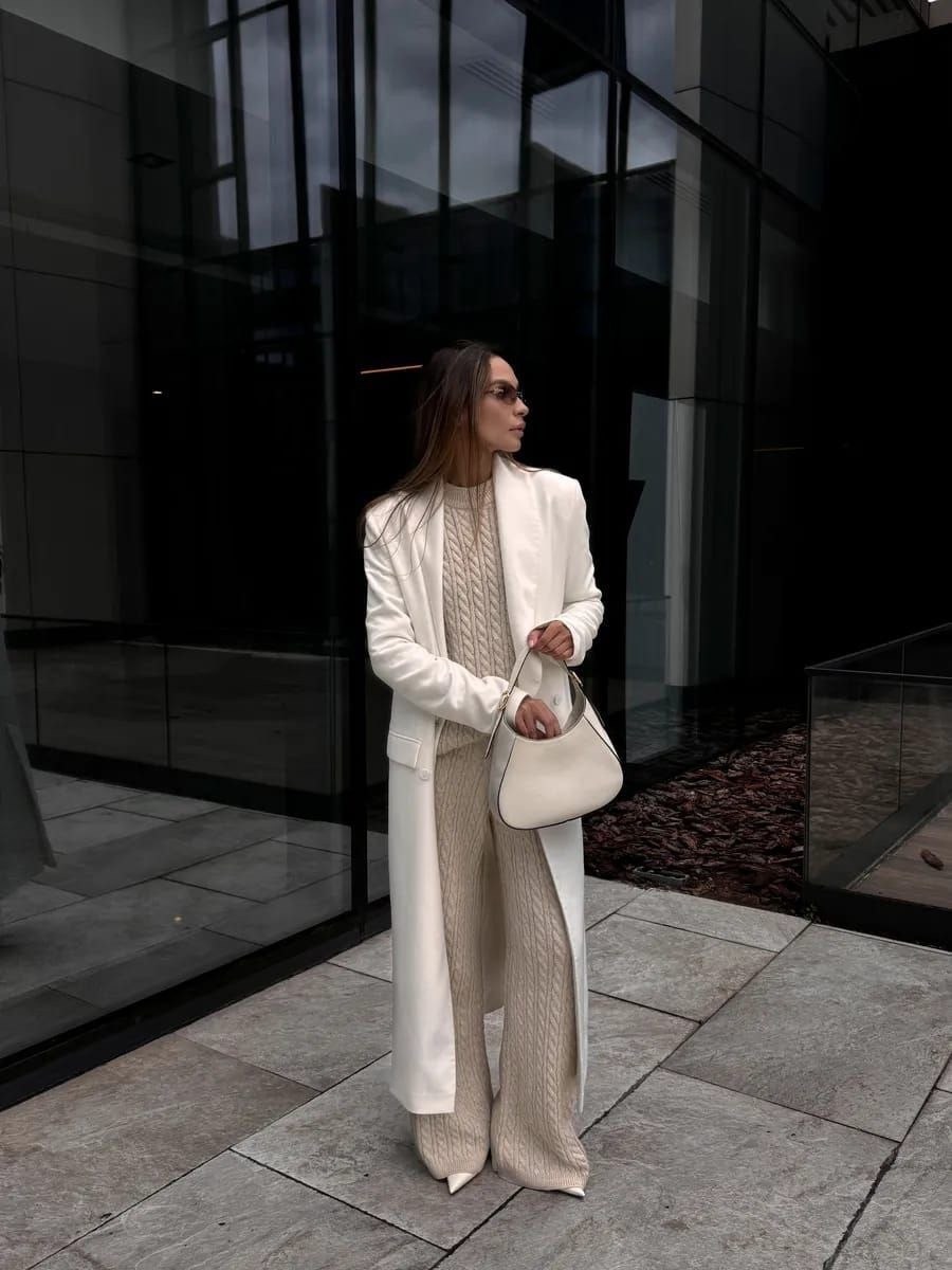 вязаные костюмы,вязаный костюм с брюками теплый,вязаный брючный костюм,теплый вязаный костюм,костюм вязаный женский