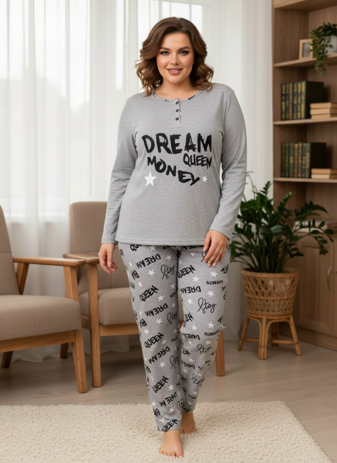 женская пижама,пижама для женщин,пижама комплект,пижама серая,женская пижама комплект