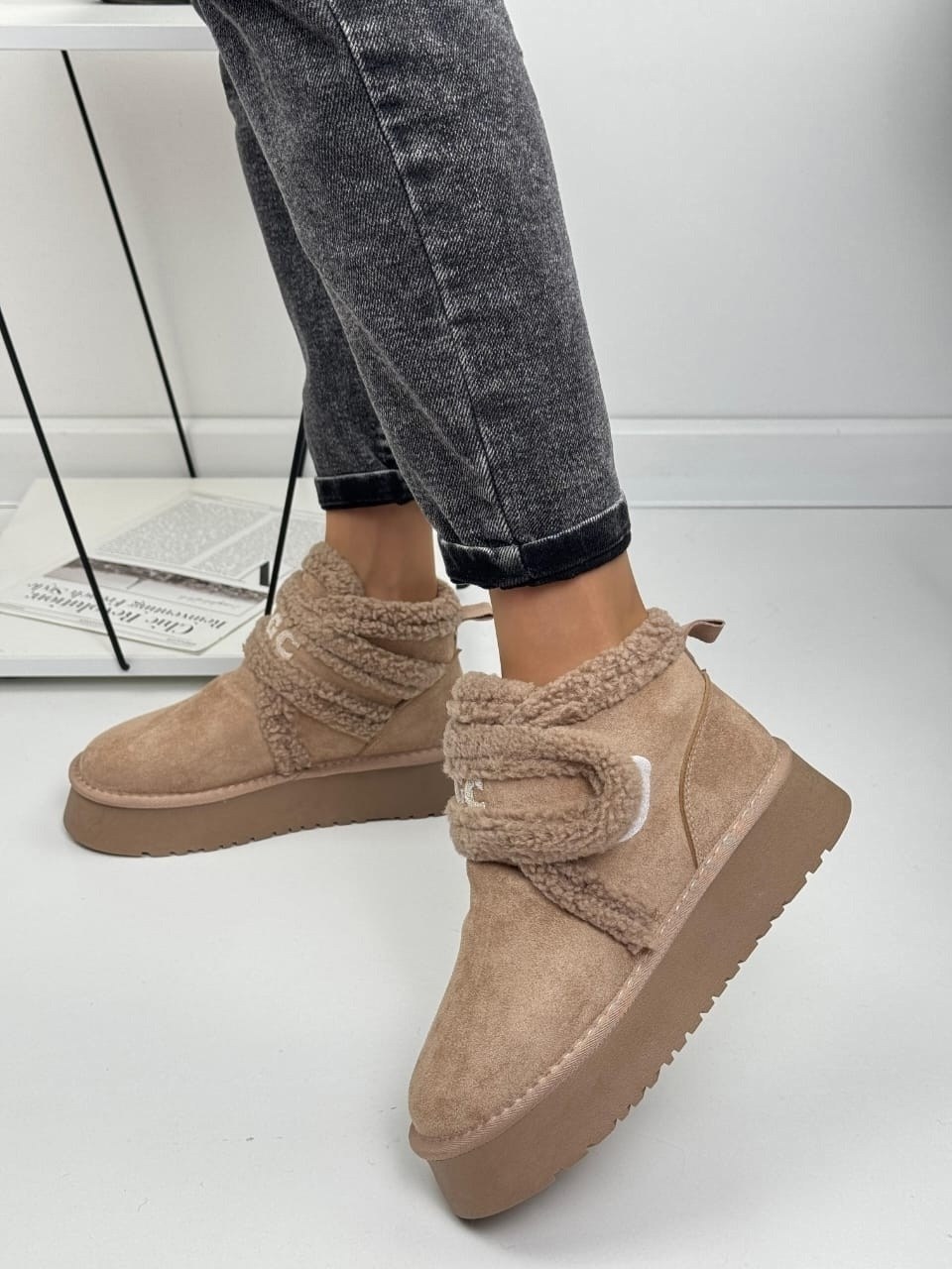 угги женские,,женские угги ugg, женская зимняя,модные зимние ботинки