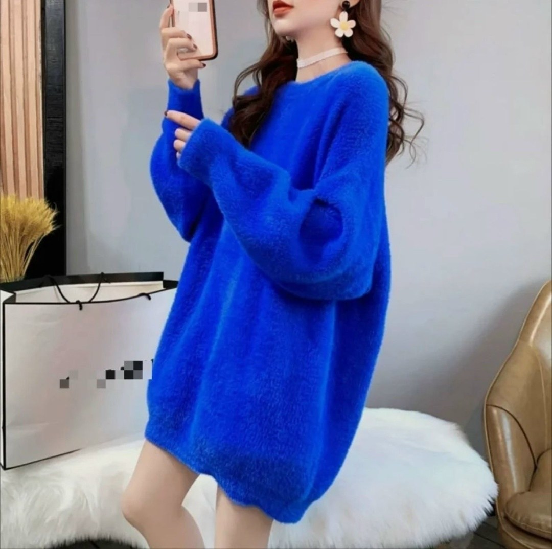 свитер оверсайз зимний,вязаный свитер оверсайз,свитер в корейском стиле,свободный свитер,мохеровый свитер оверсайз