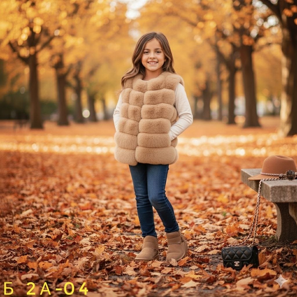 меховая жилетка для девочки,меховая жилетка,меховая жилет,жилетка детская меховая,жилет детский меховой