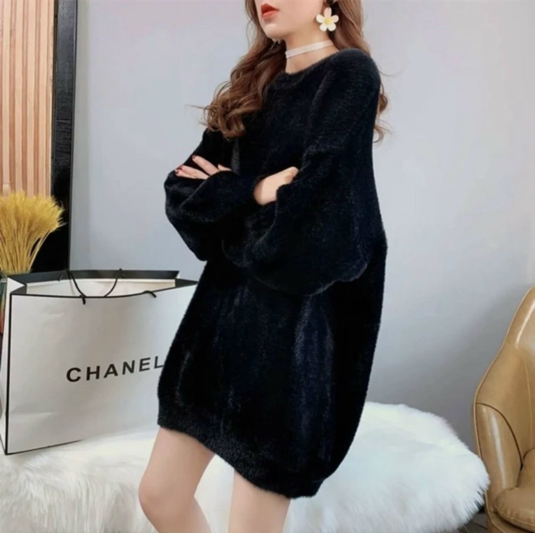 свитер оверсайз зимний,вязаный свитер оверсайз,свитер в корейском стиле,свободный свитер,мохеровый свитер оверсайз