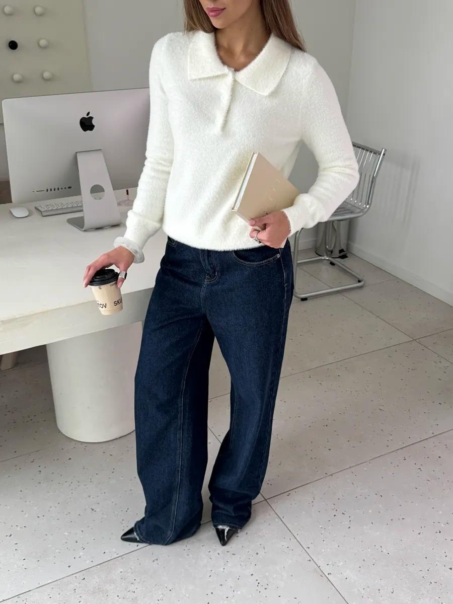 свитер с воротником,вязаные свитера женские,кофта с воротником,свитер пуловер,свитера женские