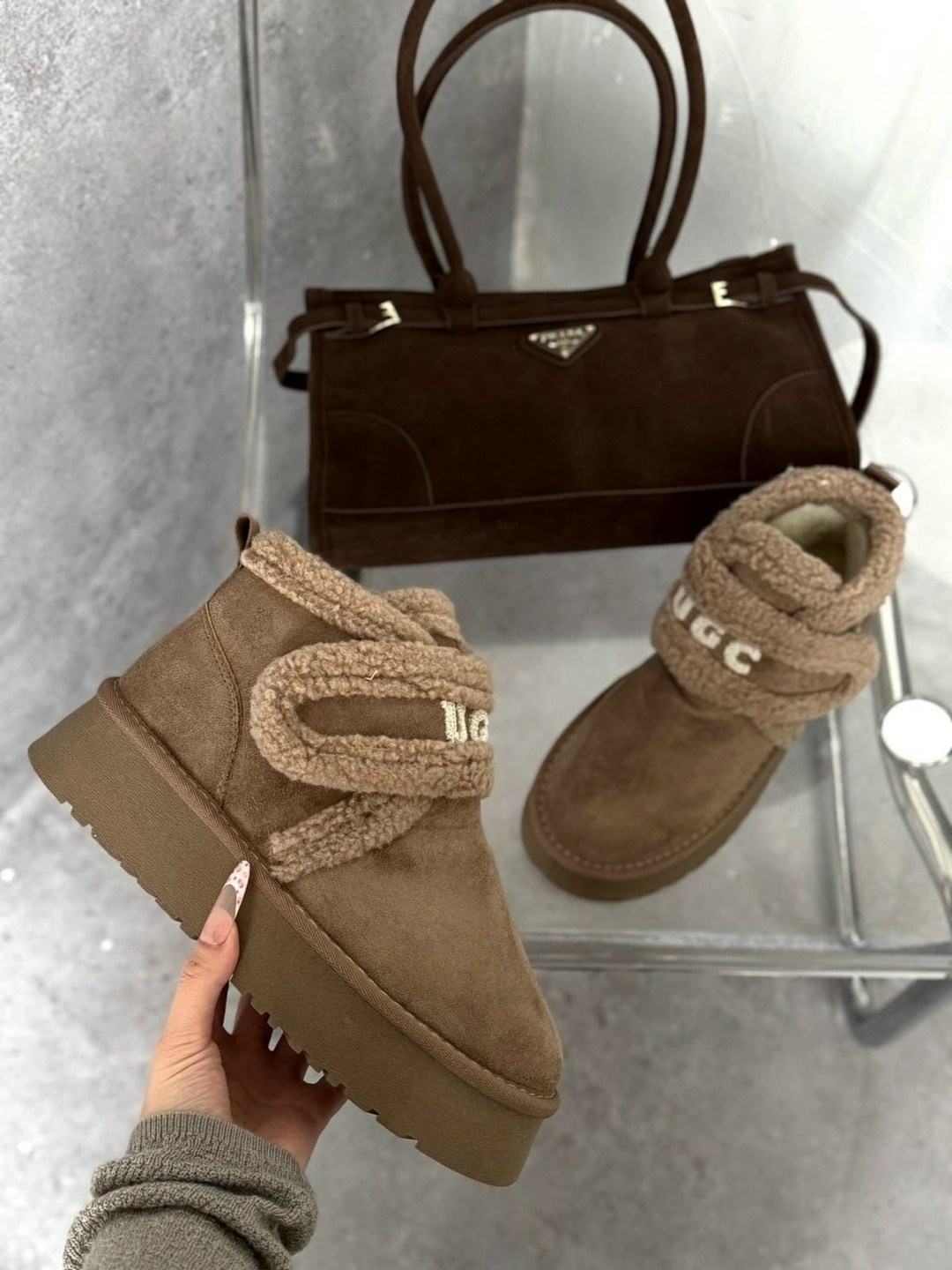 угги женские,,женские угги ugg, женская зимняя,модные зимние ботинки