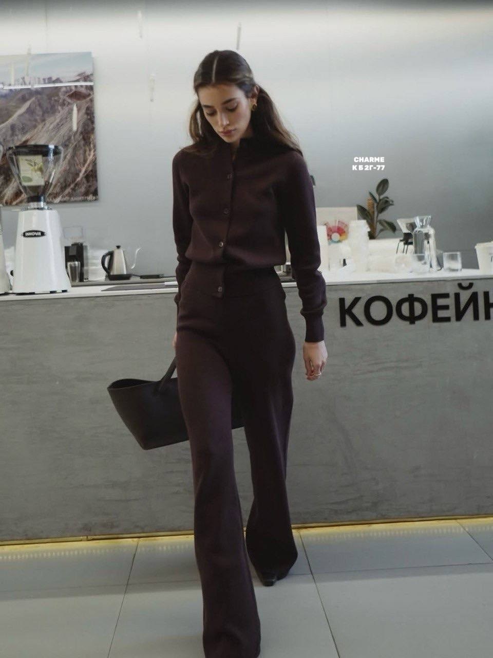 модные костюмы,трикотажные костюмы,костюм с брюками,костюм с брюками палаццо,стильный трикотажный костюм