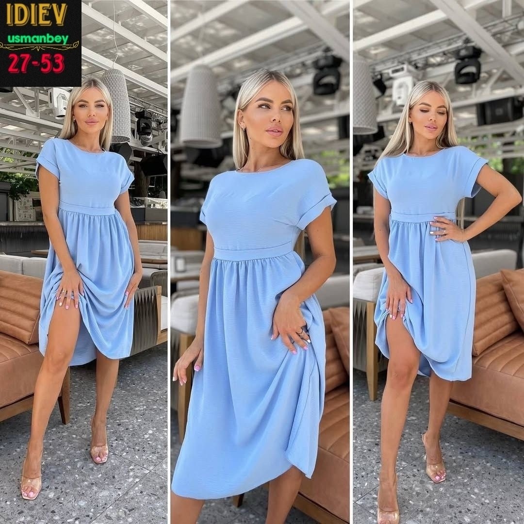 платье 👗,платье женская,летнее платье однотонное,платье женское повседневное,стильное платье