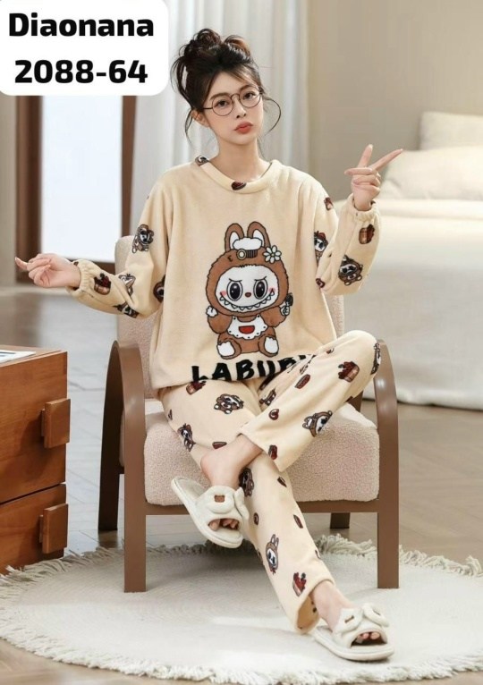 пижама со штанами теплая плюшевая,плюшевая пижама,теплая пижама женская,теплая пижама,пижама домашний одежда