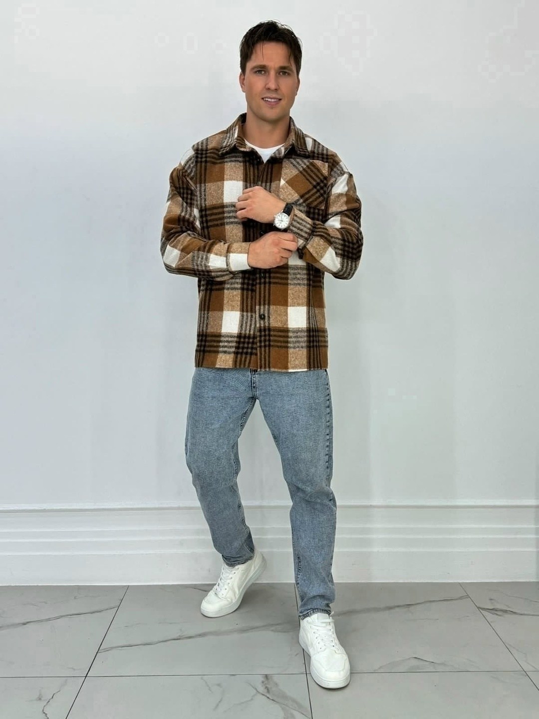 рубашка теплая мужская,оверсайз рубашка в клетку,рубашка мужская,рубашка,рубашка оверсайз в клетку с длинным рукавом