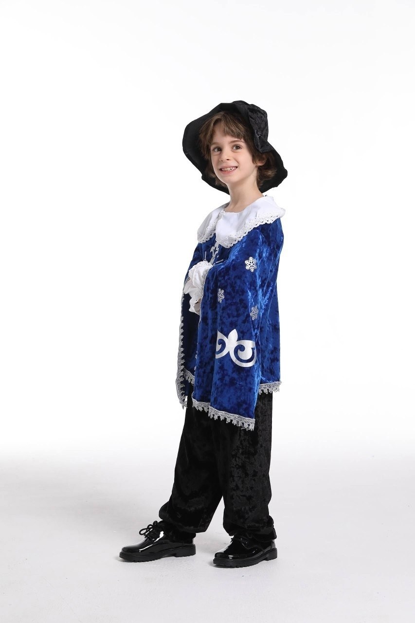 карнавальный костюм мушкетер синий 7003 батик,костюм мушкетера карнавалия,карнавальные костюмы,мушкетер костюм,карнавальный костюм мушкетер