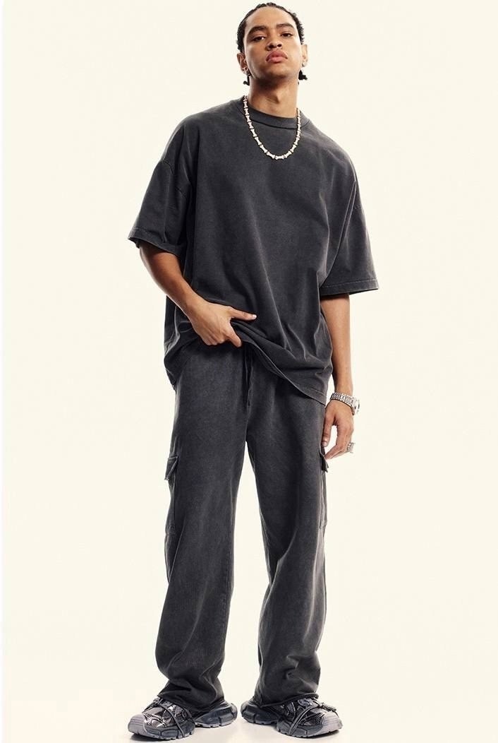 брюки в стиле карго,мужские брюки карго,штаны оверсайз,широкие штаны,брюках карго