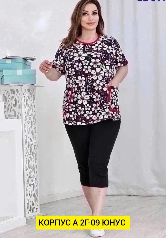 комплект женских,домашний женский костюм,,одежда больших размеров,туника большие размеров