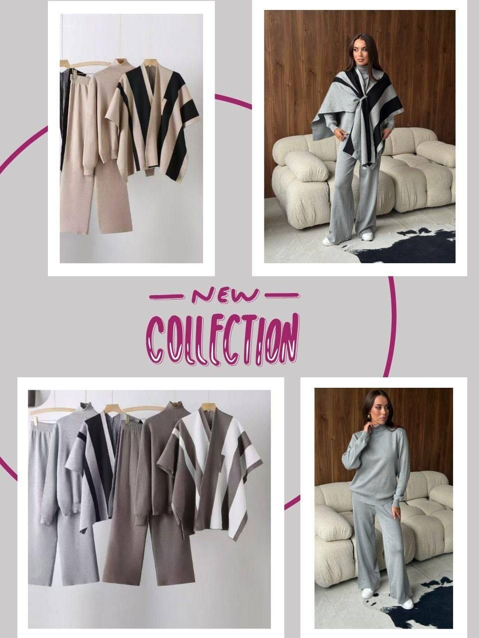 трикотажный костюм,вязаная накидка,комплект кардиган,шарф пончо