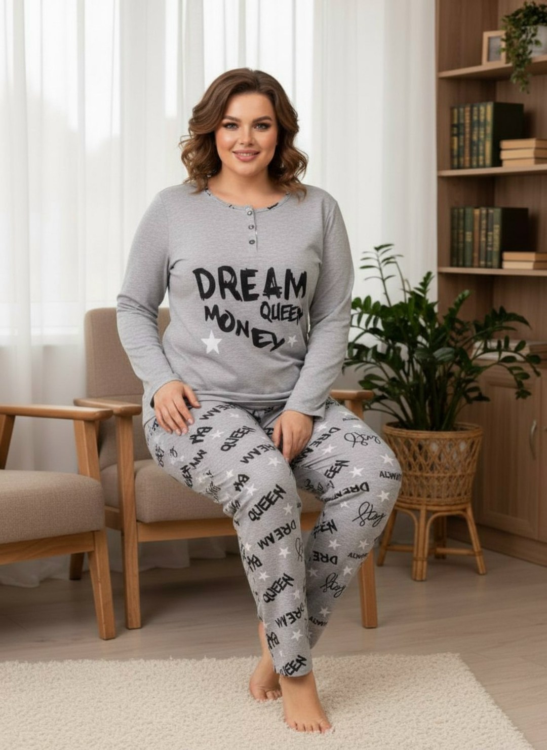 женская пижама,пижама для женщин,пижама комплект,пижама серая,женская пижама комплект