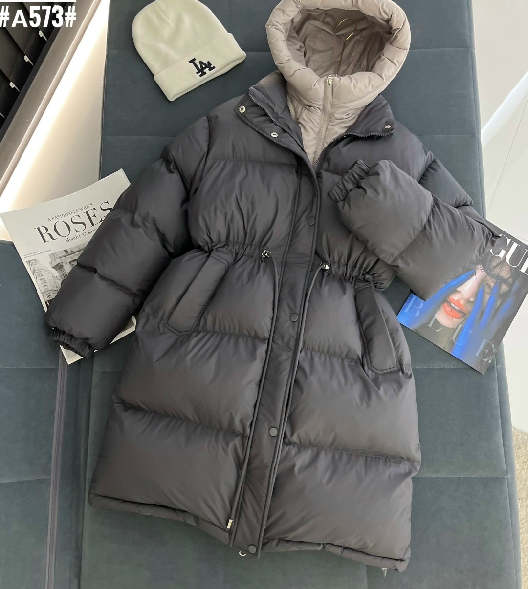 пуховик двусторонний,пуховик,женские пуховики,пуховик max mara серый,длинные пуховики