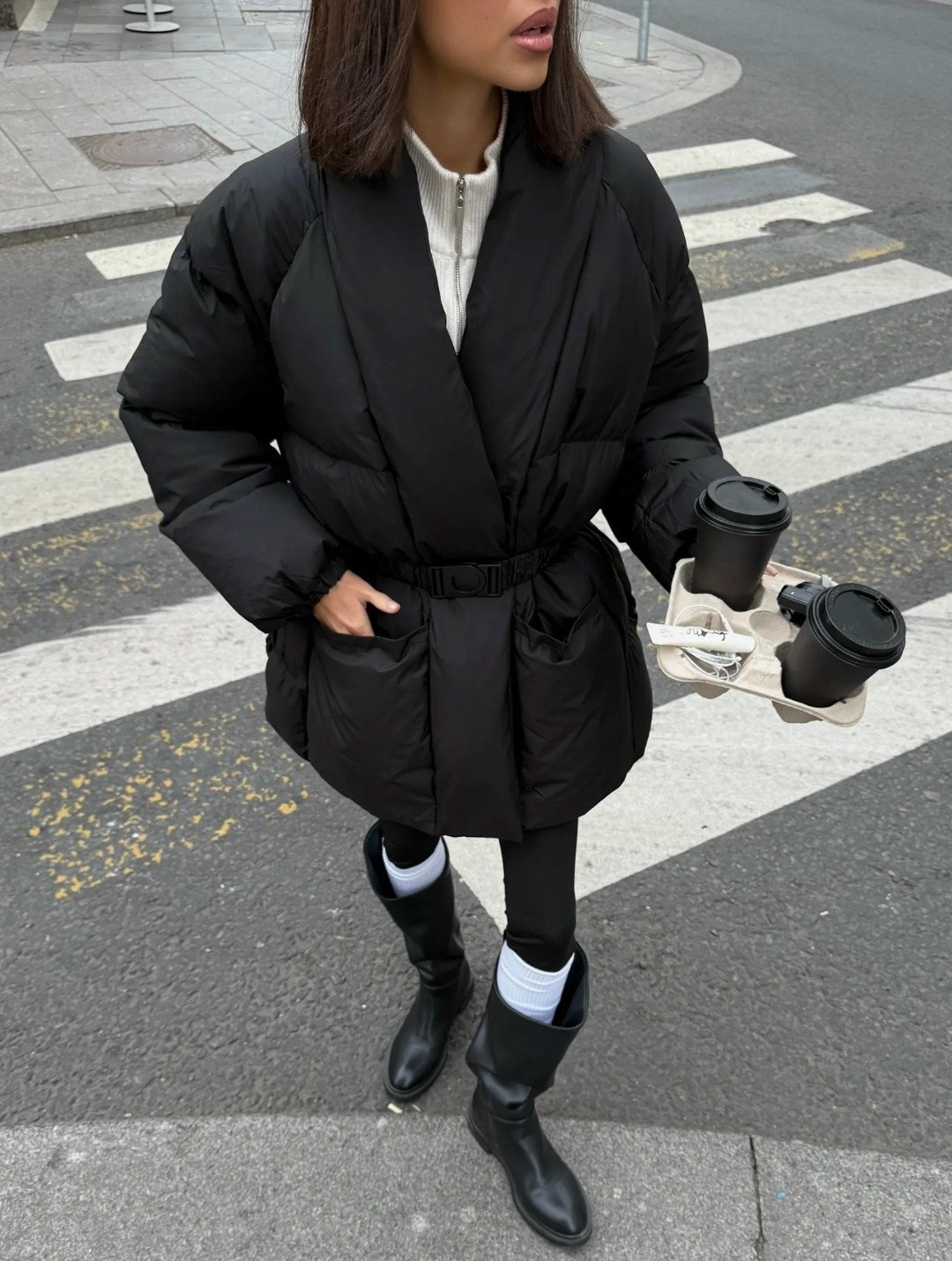 стильные пуховики,зимние куртки,куртка стильная,куртка с поясом,куртка модная