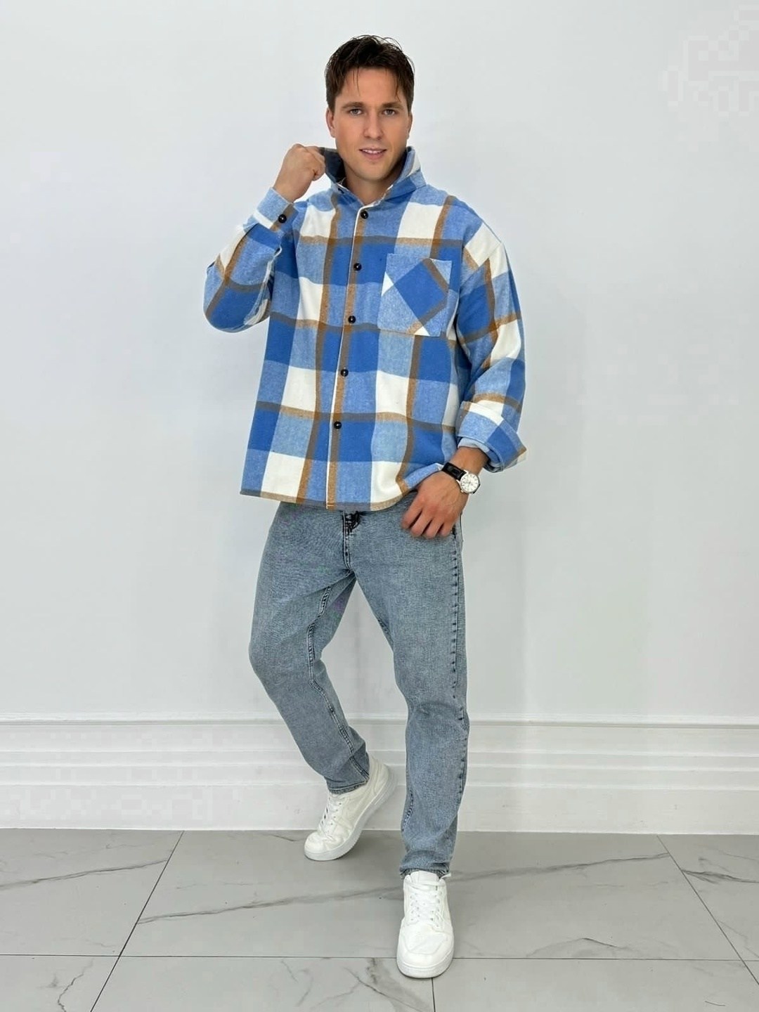 рубашка теплая мужская,оверсайз рубашка в клетку,рубашка мужская,рубашка,рубашка оверсайз в клетку с длинным рукавом