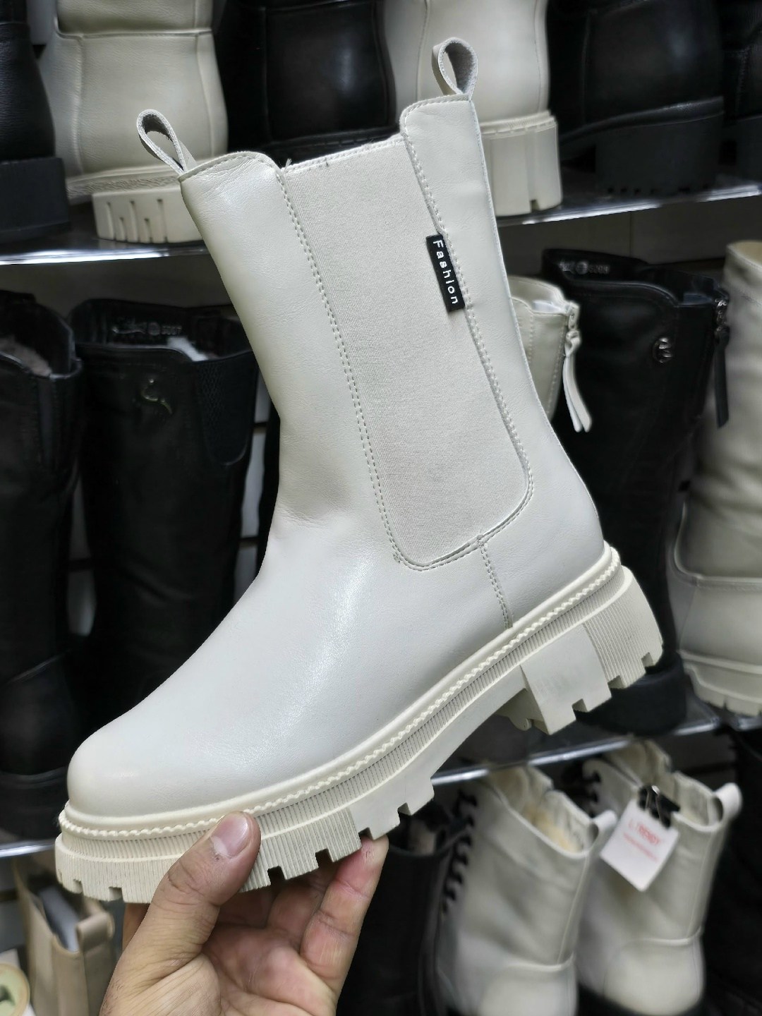 ,ботинки челси женские бежевые,женские ботинки,женская , женская зимняя