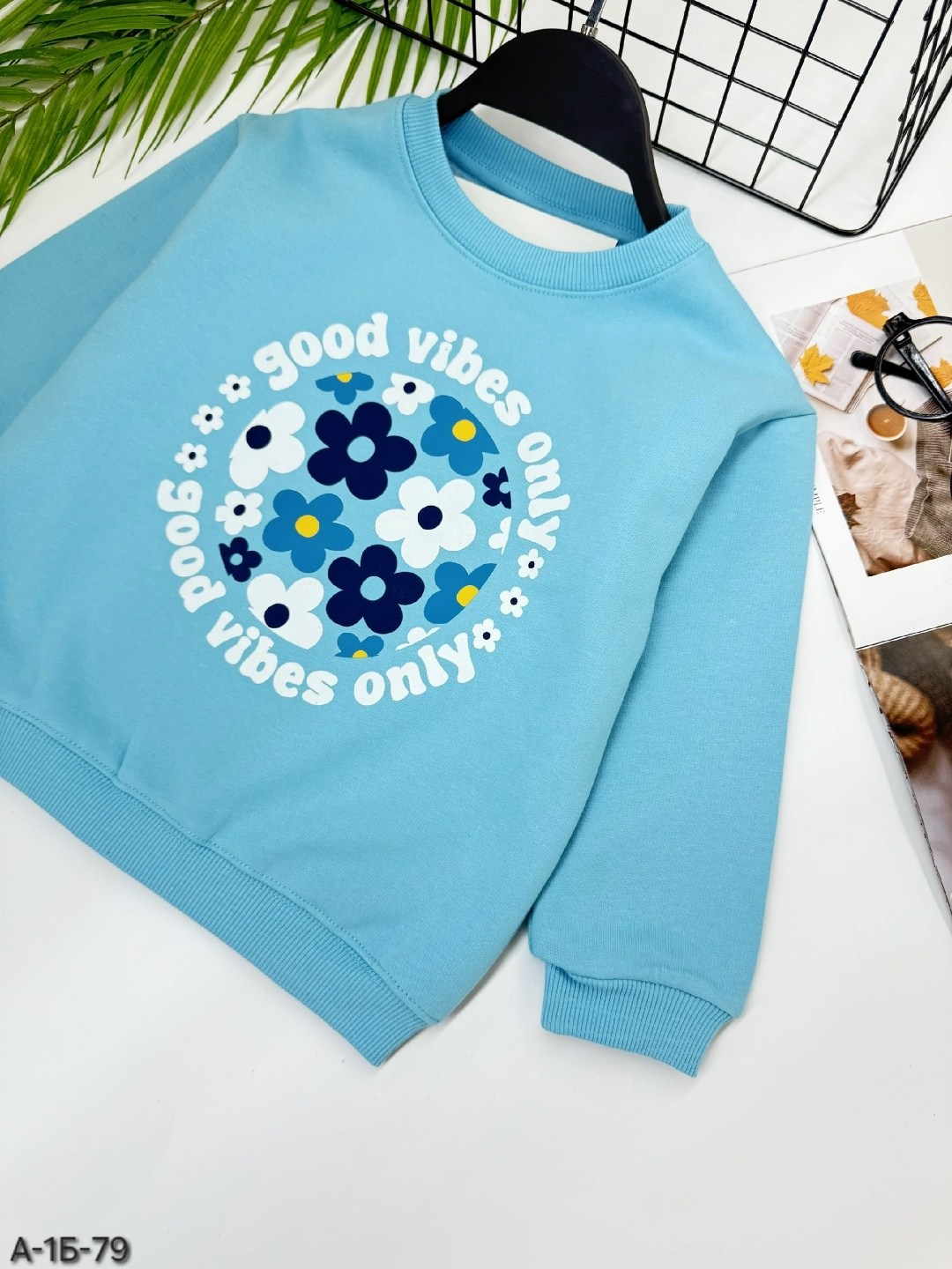 джемпер для девочек,детский свитшот,свитшот для девочек,голубой свитшот,свитшот и толстовка