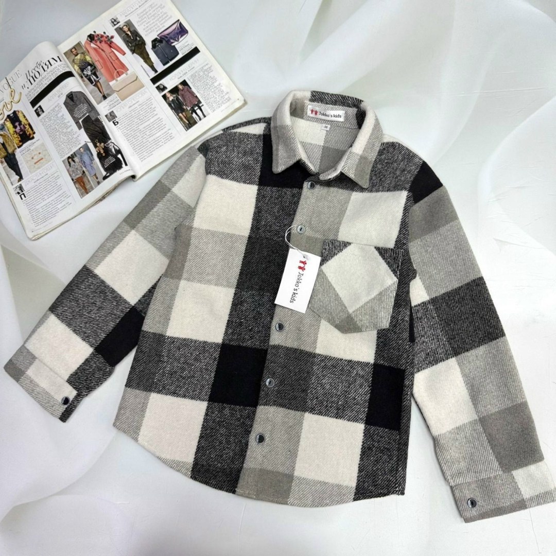 клетчатая рубашка h&m,рубашка для мальчика в клетку,теплая рубашка,рубашка детская в клетку,повседневная куртка