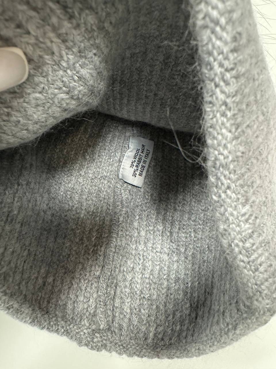 шапка с помпонами,шапка вязаная с помпоном серая,шапка с меховыми помпонами,вязаная шапка,шапка трикотажная