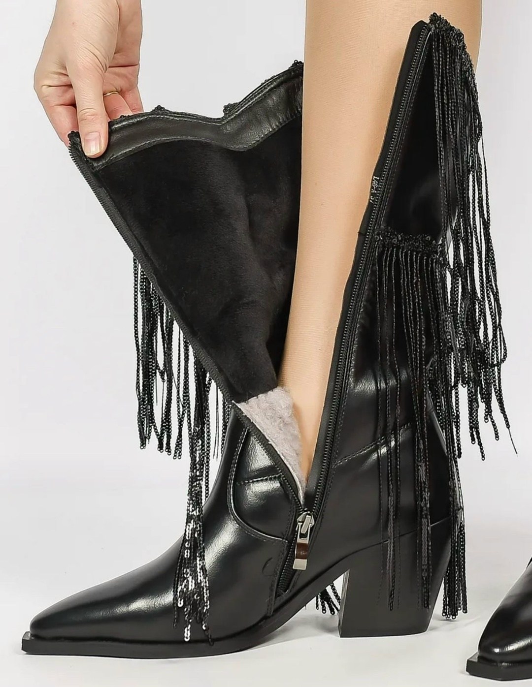 ,женские ковбойские сапоги,сапоги с бахромой,модные сапоги,женские сапоги