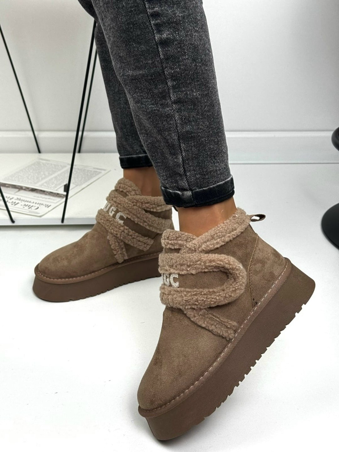 угги женские,,женские угги ugg, женская зимняя,модные зимние ботинки